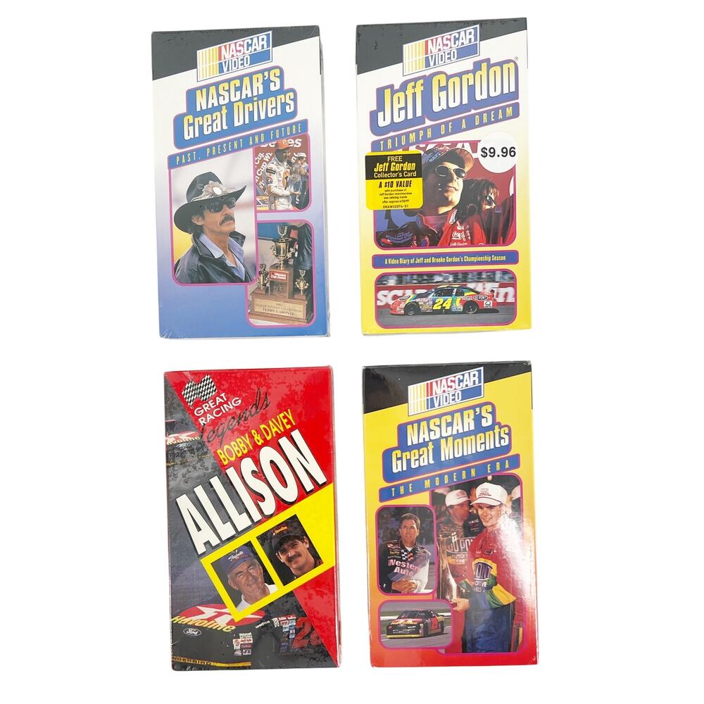 90s NASCAR unopened VHS tapes 1990s vintage